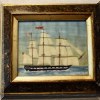 A04. Small framed ship painting. 